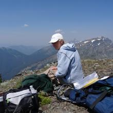 AE7AQ on the summit