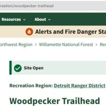 Forest Service Webpage
